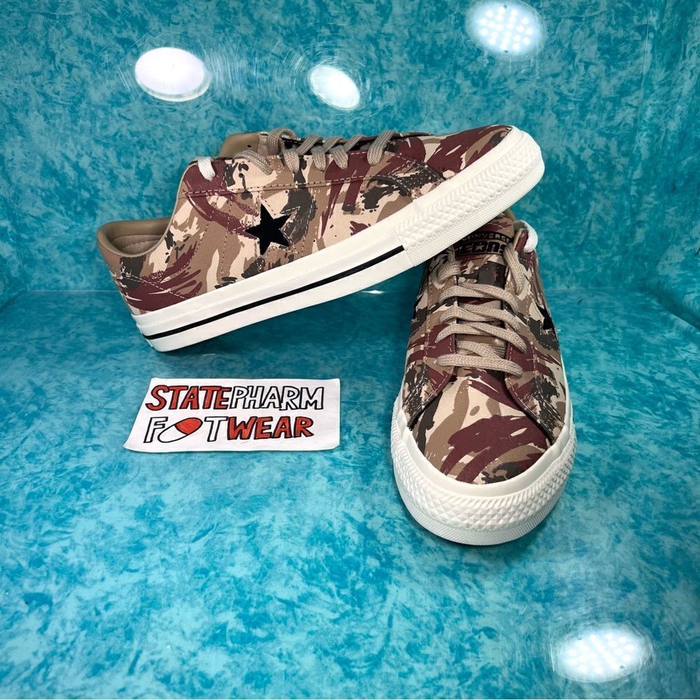 Converse One Star Camo Camouflage Men’s Green Low Top Skate Shoes